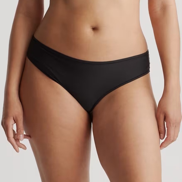 New Quince Second Skin Thong 6 Pack Black Sz L and S - Picture 2 of 10